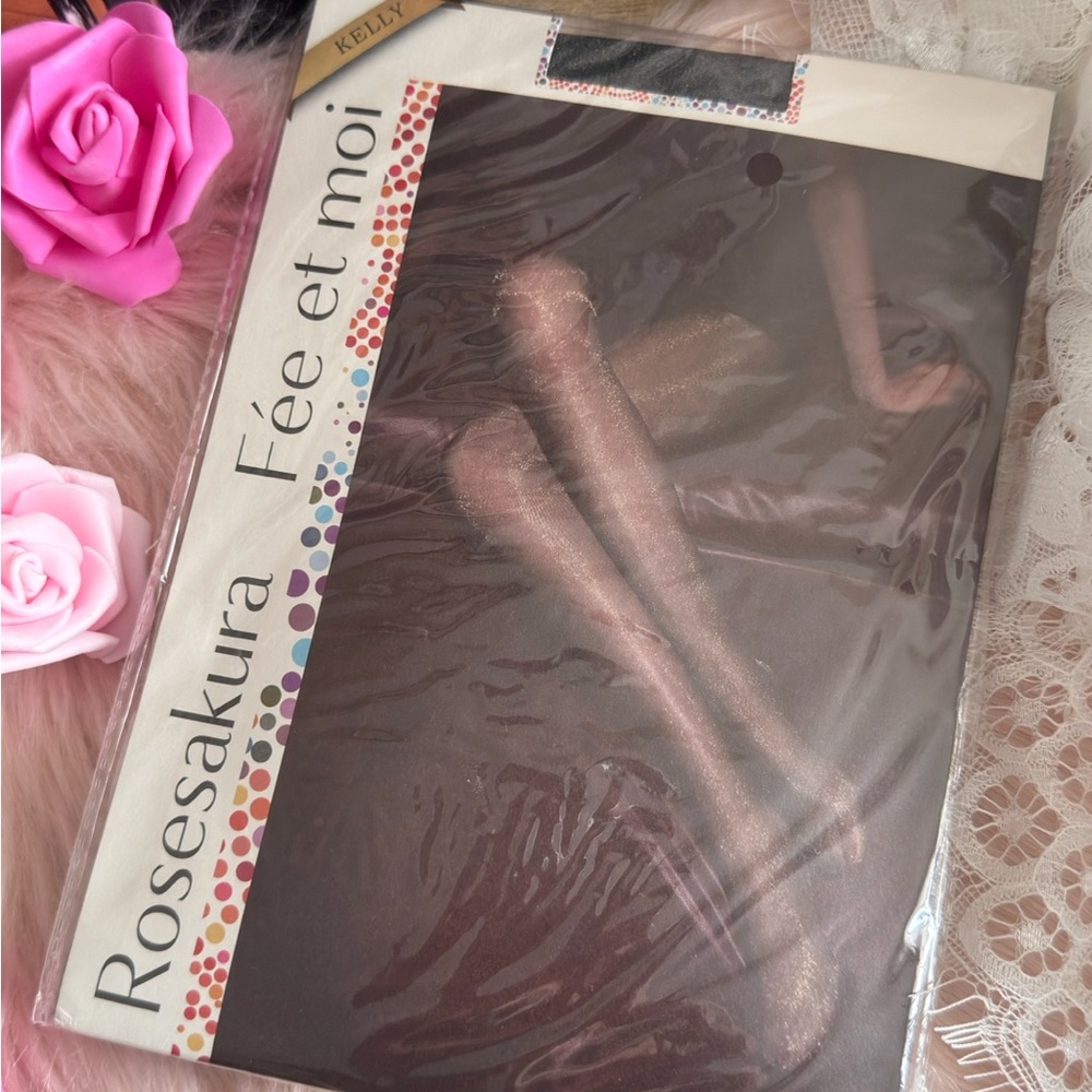 New RoseSakura Fée et moi Shimmery Tights  (crotchless)